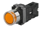 Кнопка управления ЭРА BBT50-BW-K05E LAY5-BW3561 с подсветкой желтый 1з, 1шт
