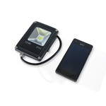 Светодиодный прожектор Slim-10W-BK, LUX (220V, 10W, черный корпус, IP65, белый), 1шт