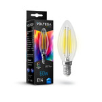 Светодиодная лампа Voltega VG10-C35E14cold7W-FHR (E14, 4000K, 7Вт), 1шт