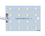 Плата AL 71x52x1 мм 2P8S 300 мА SMD 5730 Прямоугольная (белый 6500K), 1шт