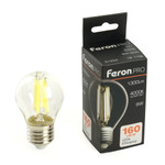 Лампа светодиодная, 1300LM 8W 175-265V E27 4000K G45 прозрачная, LB-1708, 1шт