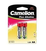 Элемент питания алкалиновый AA/LR6 1.5В Plus Alkaline LR6-BP2 BL-2 (блист.2шт) Camelion 1652, 1упак. 2шт