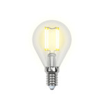 Led-g45-6w/nw/e14/cl pls02wh лампа светодиодная. форма “шар”, прозрачная. серия sky. белый свет. картон. тм uniel, 1шт