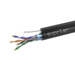 Кабель витая пара F/UTP кат.5E 4х2х24AWG solid Cu PE Out. T-FG8 Median трос 305м (м) SUPRLAN 01-1035-1, 1м