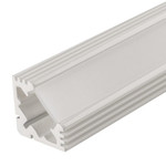 Угловой алюминиевый профиль PDS45-T-2000-Anod-White [19х19mm], 2м
