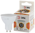 Лампочка светодиодная ЭРА STD LED MR16-12W-827-GU10 GU10 12Вт софит теплый белый свет, 1шт