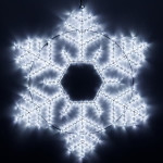 Фигура ARD-SNOWFLAKE-M10-1000x900-576LED White (230V, 35W), 1шт