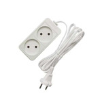 Удлинитель 2х3м без заземл. 10А IP20 2.2кВт ПВС Союз 481S-1203, 1шт