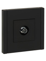 Розетка TV оконечная FORTE&amp;PIANO FP128 черн. IEK FP-A10-O-K02, 1шт