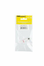 Разъем антенный на кабель, (штекер-TV), белый, (1шт.) (пакет)  Proconnect, 1шт