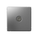 Розетка телевизионная оконечная TV ArtGallery 1дБ механизм сталь SE GAL000991, 1шт