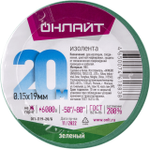 Изолента ПВХ 61 883 OIT-B19-20/G зел. ОНЛАЙТ 61883, 1шт