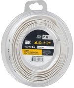 Трубка термоусадочная ТТУ нг-LS 8⁄4 бел. (уп.2м) IEK UDR12-008-004-002-K01-T, 1УП.2 м