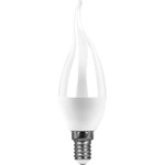 Лампа светодиодная, 13W 230V E14 4000K на ветру C37T, SBC3713, 1шт