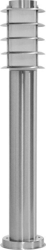 Светильник садово-парковый DH027-650, Техно столб, 18W E27 230V, серебро, 1шт