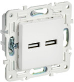 Розетка USB A+A 3.1А SKANDY SK-R15W арктич. бел. IEK SK-U21-D31-K01, 1шт
