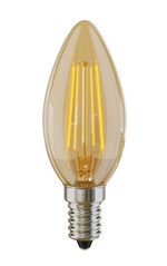 Свеча золотистая Е14 2800К 4W (5482), 1шт