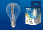 Led-g45-9w/3000k/e14/cl/dim gla01tr лампа светодиодная диммируемая. форма шар, прозрачная. серия air. теплый белый свет (3000K). Картон. ТМ Uniel., 1шт