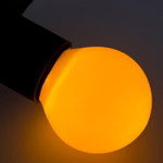 Лампа шар e27 5 LED Ø45мм - желтая, 1шт