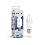 Светодиодная лампа Voltega VG2-C37E27cold10W (E27, 4000K, 10Вт), 1шт