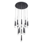 Citilux Вегас CL227161 LED Люстра каскадная Чёрная, 1шт
