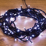 Гирлянда Твинкл Лайт 20 м, 200 LED БЕЛЫЙ, черный ПВХ, IP65, динамика, 230В соединяется NEON-NIGHT (нужен контроллер 217-204), 1шт