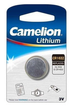 Элемент питания литиевый CR1632 BL-1 (блист.1шт) Camelion 5227, 1упак. 1шт