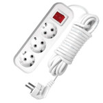 Удлинитель 3х7м с заземл. 10А IP20 S-303 ПВС 3х1 с выкл. UNIVersal 9631988, 1шт