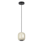 5053/1A PENDANT ODL24 311 черный/цвет слонов.кости//металл Подвес GU10 LED 4W OVALI, 1шт