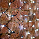 Гирлянда Сеть 1х1,5м, черный ПВХ, 160 LED Белый (шнур питания в комплекте), 1шт