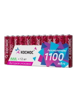 Аккумулятор HR03 1100мАч Ni-MH 12 в спайке КОСМОС KOCR03NIMH1100mAh12S, 1УП.12 шт