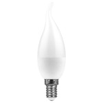 Лампа светодиодная, (9W) 230V E14 6400K свеча на ветру C37Т, LB-570, 1шт