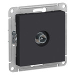 Розетка телевизионная проходная TV AtlasDesign 4дБ механизм карбон SE ATN001092, 1шт