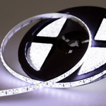Лента светодиодная 12В, SMD2835, 120 LED/м, 6500К, 8мм, 5м, IP65 LAMPER, 1м