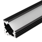 Угловой алюминиевый профиль PDS-45-T-2000-Anod-Black [19х19mm], 2м
