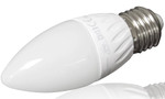Светодиодная лампа YJ-C37-6W (220V, E27, 6W, 450 lm, свеча) (теплый белый 3000K), 1шт
