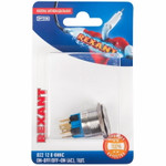 Кнопка  антивандальная Ø22 12В Фикс (6с) ON-OFF/OFF-ON подсв/зеленая  Rexant (в упак. 1шт.), 1шт