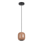 5053/1G PENDANT ODL24 311 черный/св.терракотовый/металл Подвес GU10 LED 4W OVALI, 1шт