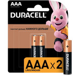 Алкалиновая батарейка Duracell LR03-2BL BASIC CN, 2шт