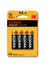 Батарейки Kodak LR6-4BL XTRALIFE Alkaline [KAA-4], 4шт