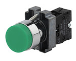 Кнопка управления ЭРА BBT70-BL-K06E LAY5-BL31 без подсветки зеленая 1з, 1шт