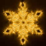 Фигура ARD-SNOWFLAKE-M9-900x900-360LED Warm (230V, 22W), 1шт