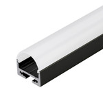 Профиль с экраном SL-LINE-2011M-2500 BLACK+OPAL ROUND, 1шт