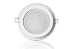 Стеклянная панель BL-R12 (круг, 12W, Ø160mm) (теплый белый 3000K), 1шт