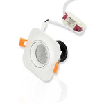 Светодиодный светильник Spotlight AR-WS-7W (7W, 220V, квадрат, корпус белый) (белый 6000K), 1шт