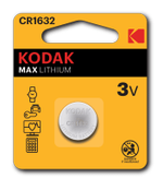 Литиевая батарейка Kodak CR1632-1BL, 1шт