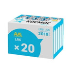 Элемент питания алкалиновый AA/LR6 (уп.20шт) КОСМОС KOCLR620BOX, 1упак. 20шт