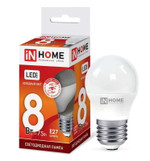 Лампа светодиодная LED-ШАР-VC 8Вт шар 6500К холод. бел. E27 760лм 230В IN HOME 4690612024905, 1шт