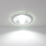 Встраиваемый светильник MBD-15-RW (220V, 15W, COB, 1080lm, Ø200mm) (белый 6000K), 1шт