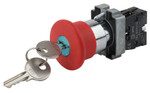 Кнопка ЭРА BBG50-LAY5-K04E LAY5-BS142 Грибок с ключом красный d22мм 240В 1р, 1шт